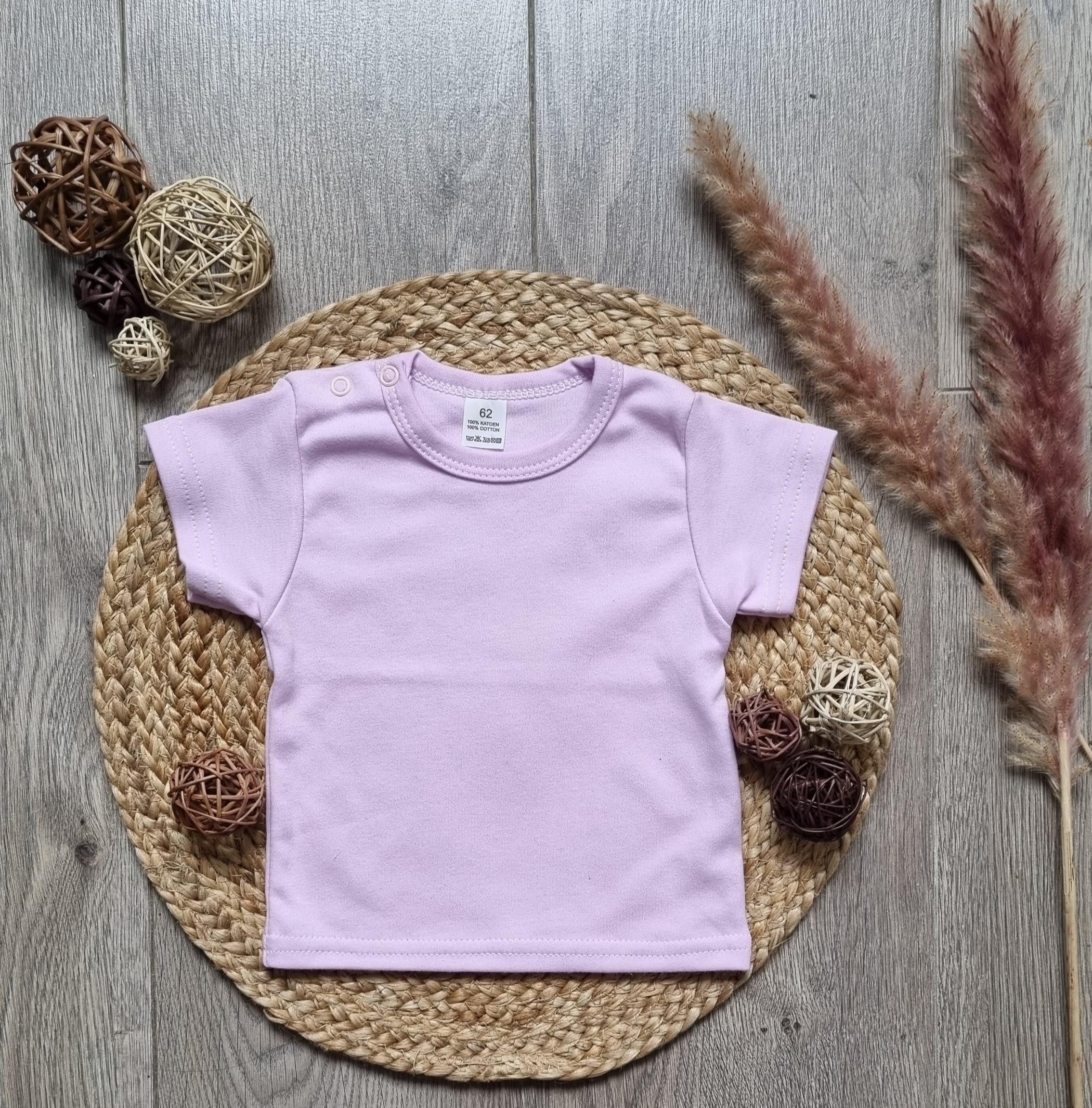 Ritueel binnenkort Uiterlijk T-shirt || Basic shortsleeve lavendel - RiLo Kinderkleding