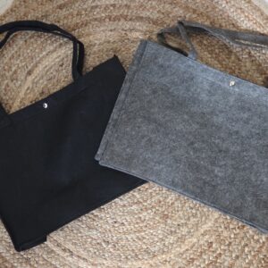 Tas || Blanco vilt groot
